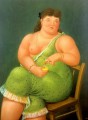 halbnackte Frau Fernando Botero